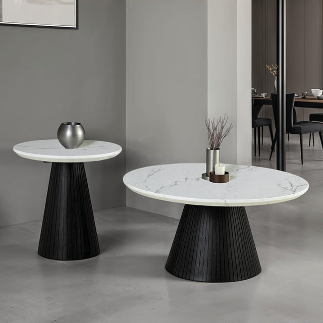 Sindal Round End Table - Inland Furniture (San Bernardino, CA)