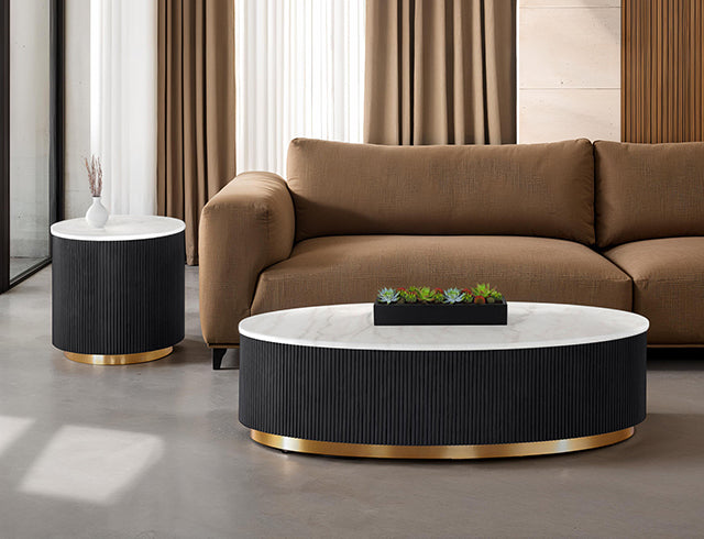 Virden Oval Cocktail Table - Inland Furniture (San Bernardino, CA)