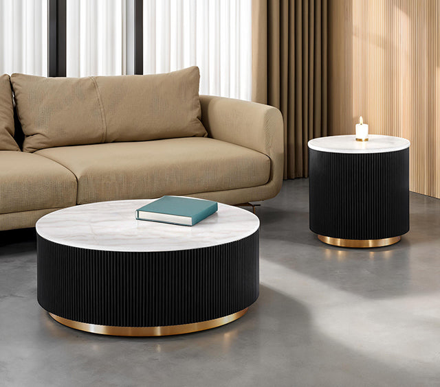 Virden Round Cocktail Table - Inland Furniture (San Bernardino, CA)