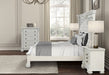Promenade E.King & Queen Bed Brown & White - Inland Furniture (San Bernardino, CA)