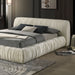 Palmdale Bed Black & Ivory - Inland Furniture (San Bernardino, CA)