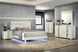 Lillestrom E.King, Queen, Full, & Full Bed Black & White - Inland Furniture (San Bernardino, CA)