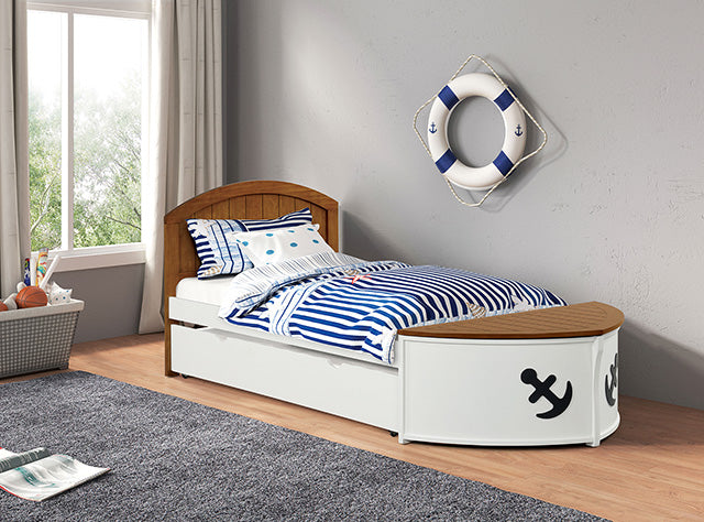 Poseidon Twin Captain Bed - Inland Furniture (San Bernardino, CA)
