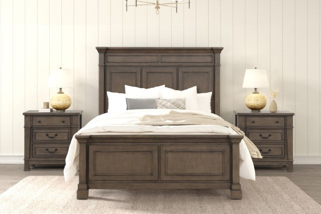 Huddersfield E.King & Queen Bed - Inland Furniture (San Bernardino, CA)