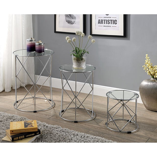 Madyson 3 Pc. Nesting Table - Inland Furniture (San Bernardino, CA)