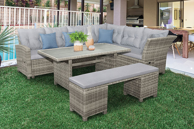 Malia Patio Dining Table - Inland Furniture (San Bernardino, CA)