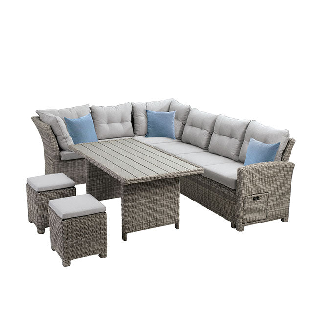 Malia Patio Dining Table - Inland Furniture (San Bernardino, CA)