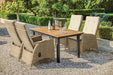 Mackay Patio Dining Table - Inland Furniture (San Bernardino, CA)