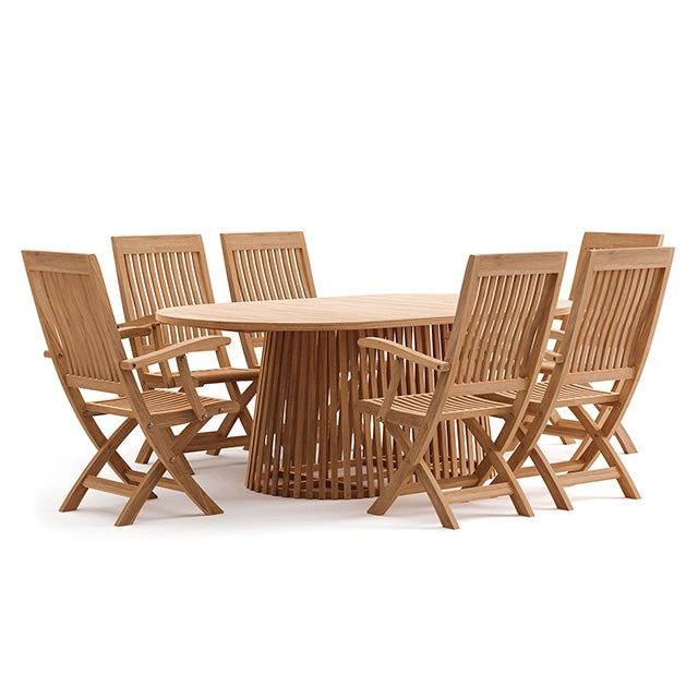 Lovina Oval Dining Table - Inland Furniture (San Bernardino, CA)