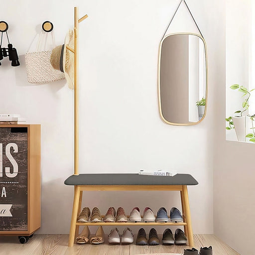 Mosier Hall Tree w/ Bench and Shoe Storage - Inland Furniture (San Bernardino, CA)