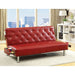 Farel Futon Sofa Red & White - Inland Furniture (San Bernardino, CA)