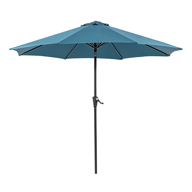 Tano 9' Outdoor Umbrella + 21" Round Base - Inland Furniture (San Bernardino, CA)