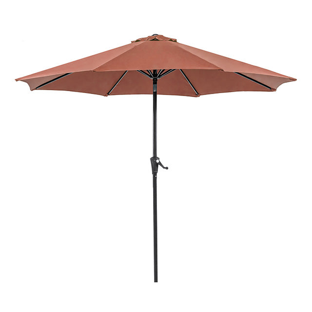Tano 9' Outdoor Umbrella + 21" Round Base - Inland Furniture (San Bernardino, CA)