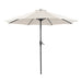 Tano 9' Outdoor Umbrella + 21" Round Base - Inland Furniture (San Bernardino, CA)