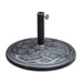 Soli 9' Outdoor Umbrella w/ Auto Tilt + 21" Round Base - Inland Furniture (San Bernardino, CA)