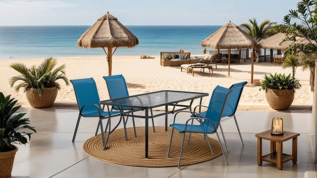 Pierro 5 Pc. Outdoor Dining Set - Inland Furniture (San Bernardino, CA)