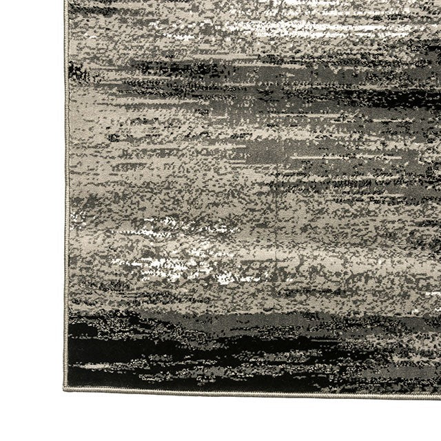 Sivas Gray/Black 5' X 8' Area Rug - Inland Furniture (San Bernardino, CA)