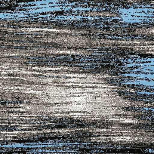 Sivas Area Rug Black and Blue - Inland Furniture (San Bernardino, CA)