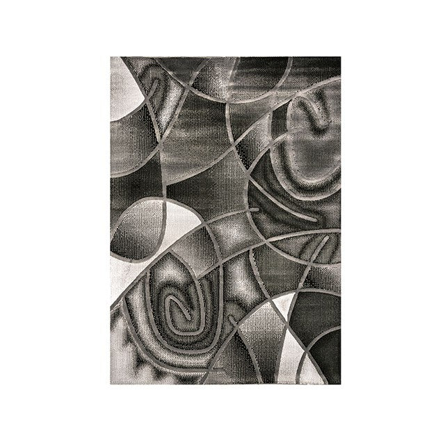 Sivas Area Rug Black & White - Inland Furniture (San Bernardino, CA)