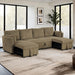 Denholme U-Sectional w/ Pull Out - Inland Furniture (San Bernardino, CA)