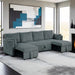 Denholme U-Sectional w/ Pull Out - Inland Furniture (San Bernardino, CA)