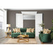 VERDANTE Emerald Green/Gold Sofa - Inland Furniture (San Bernardino, CA)