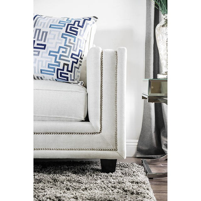 Ilse Off-White/Blue Sofa - Inland Furniture (San Bernardino, CA)