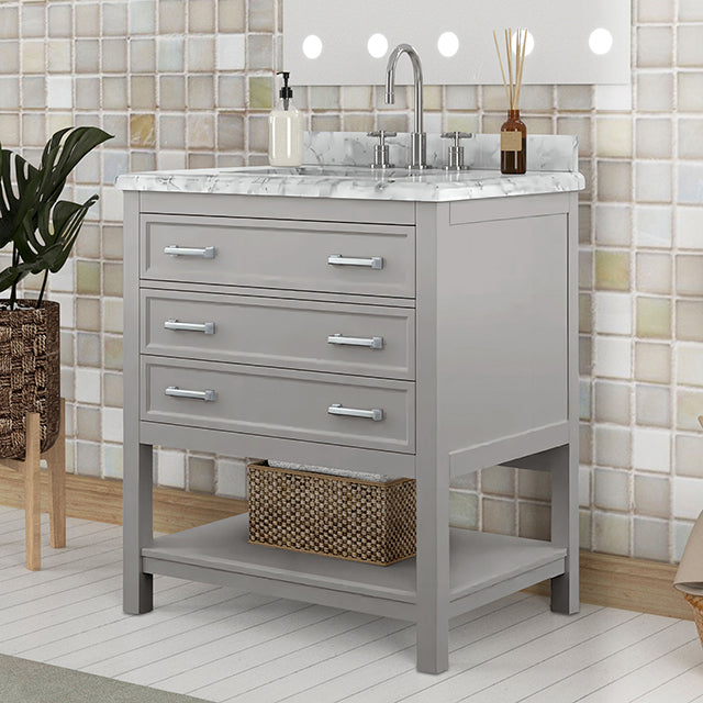 Reston Vanity with Top/ Sink - Inland Furniture (San Bernardino, CA)